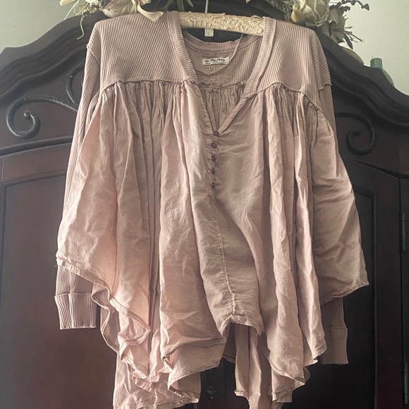 Free People Pink Tunic Top - Picture 5 of 6